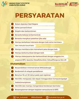 Rekrutmen Mitra Statistik Tahun 2025 BPS Kabupaten Kudus