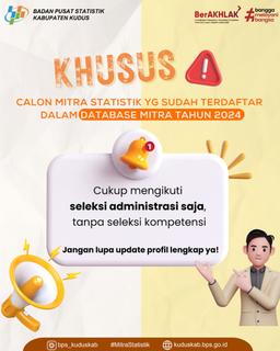 Info Rekrutmen Mitra Statistik 2025 BPS Kabupaten Kudus